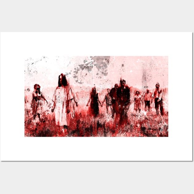 Zombies - Night of the living dead Wall Art by miquelcazanya